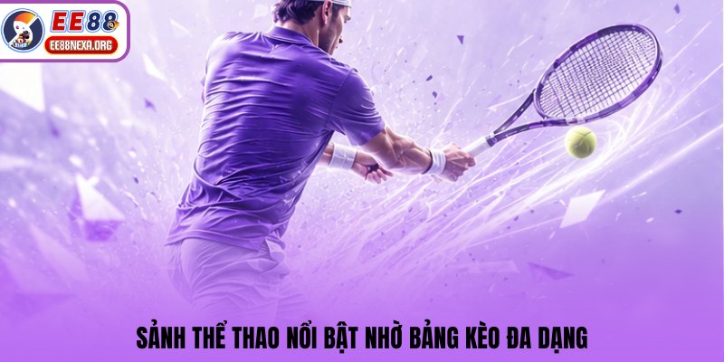 Sảnh thể thao nổi bật nhờ bảng kèo đa dạng